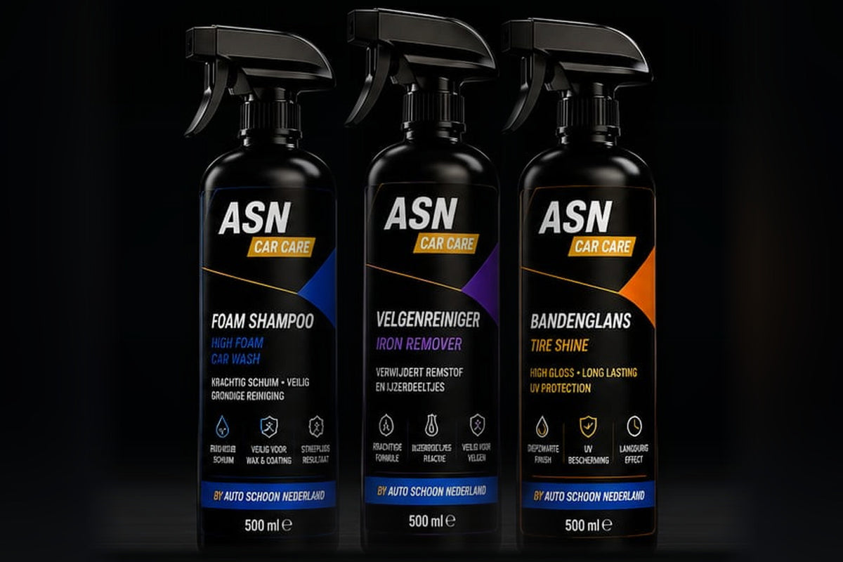 ASN Car Care Exterieur Starter Kit, drie flessen van 500 ml
