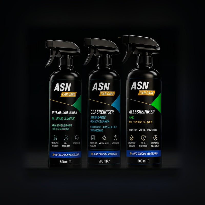 ASN Car Care Interieur Starter Kit, drie flessen van 500 ml